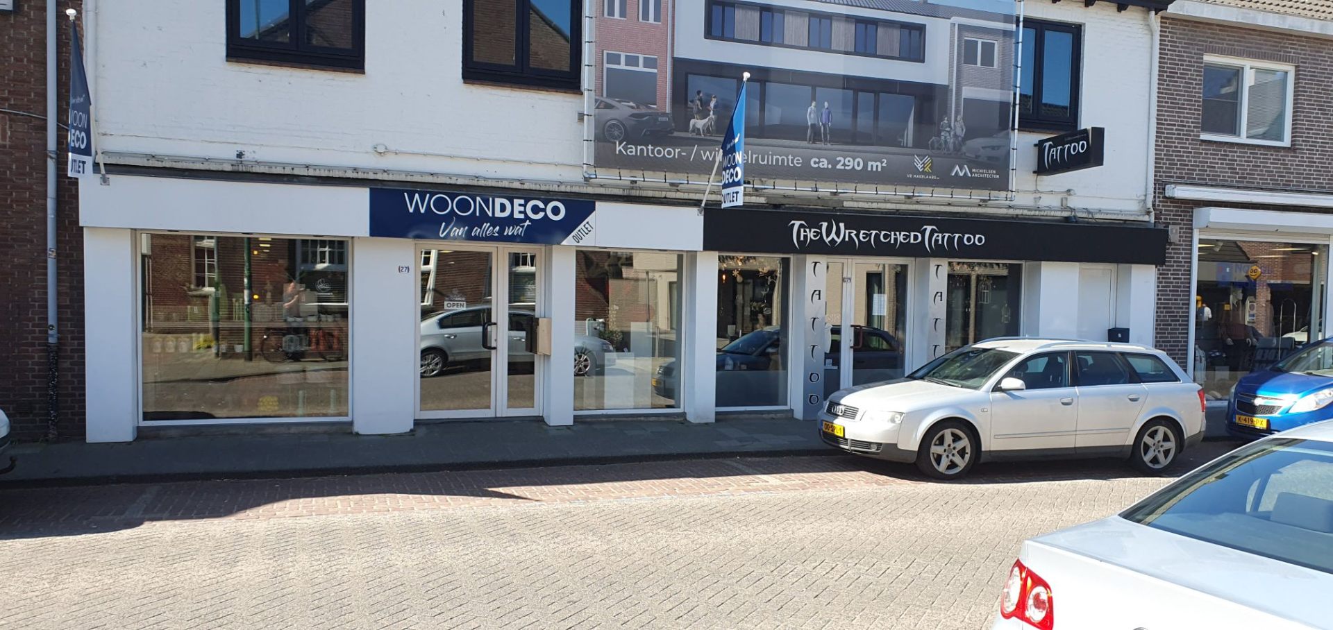 WoonDeco outletwinkel aan de Nieuwstraat in Baarle-Nassau